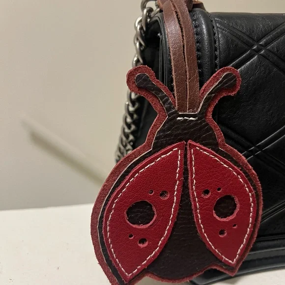 Handmade Ladybug Bag Charm - Picture 2 of 5